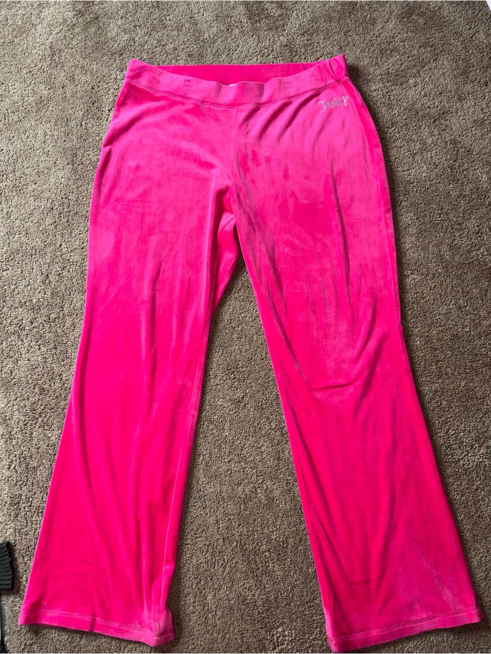 Juicy Couture Neon Pink Velour Joggers